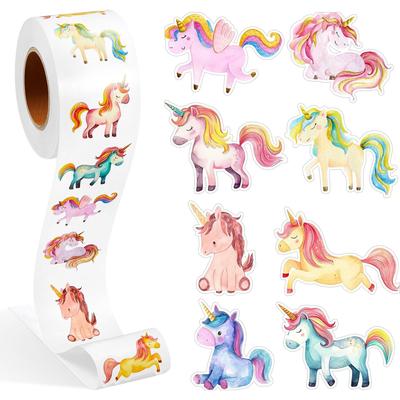 100-500Pcs High-Quality Cartoon High-Quality Animal High-Quality Unicorn High-Quality Sticker Youngsters High-Quality Reward High-Quality Sticker