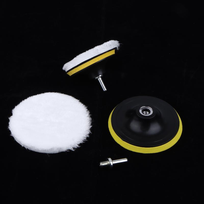 5/7Pcs 3/4/5/6/7 Inches Soft And Reusable Polishing Pads Car Buffing Wool Wheel Mop Kits For Car Polisher Drill Accessories