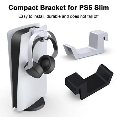 Soporte para colgar en la consola Colgador compacto para almacenamiento de auriculares Instalación sencilla Colgador lateral para auriculares que ahorra espacio para PS5/para PS5 Slim