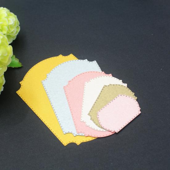 Rám na štítky, kovové vyřezávací šablony, DIY šablona na scrapbooking, papírové karty, album, výrobu