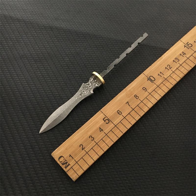 Dropshipping Lama di Acciaio di Damasco Reale per Tè Pu 'er Aghi per Tè Pu 'er Materiali per Fai da Te Coltello Fatto a Mano per la Casa Accessori Grezzi