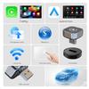 Wireless CarPlay 2in1 AI Smart Box Wireless Android Auto Adapter 2in1 Dongle Car Intelligent Systems For Car With Wired CarPlay