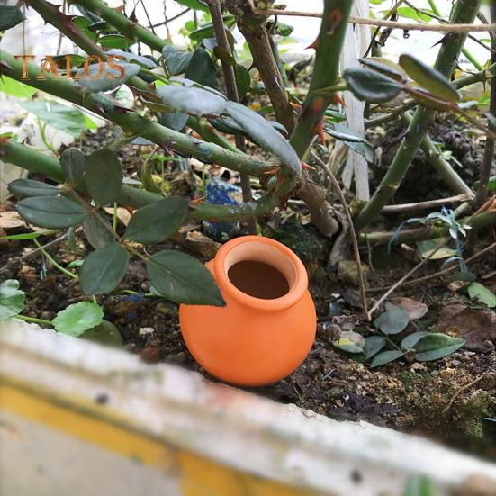 4 pezzi di gocciolatori per irrigazione in terracotta, picchetti per piante auto-irriganti, irrigatori a goccia in argilla di lunga durata per piante da interno ed esterno