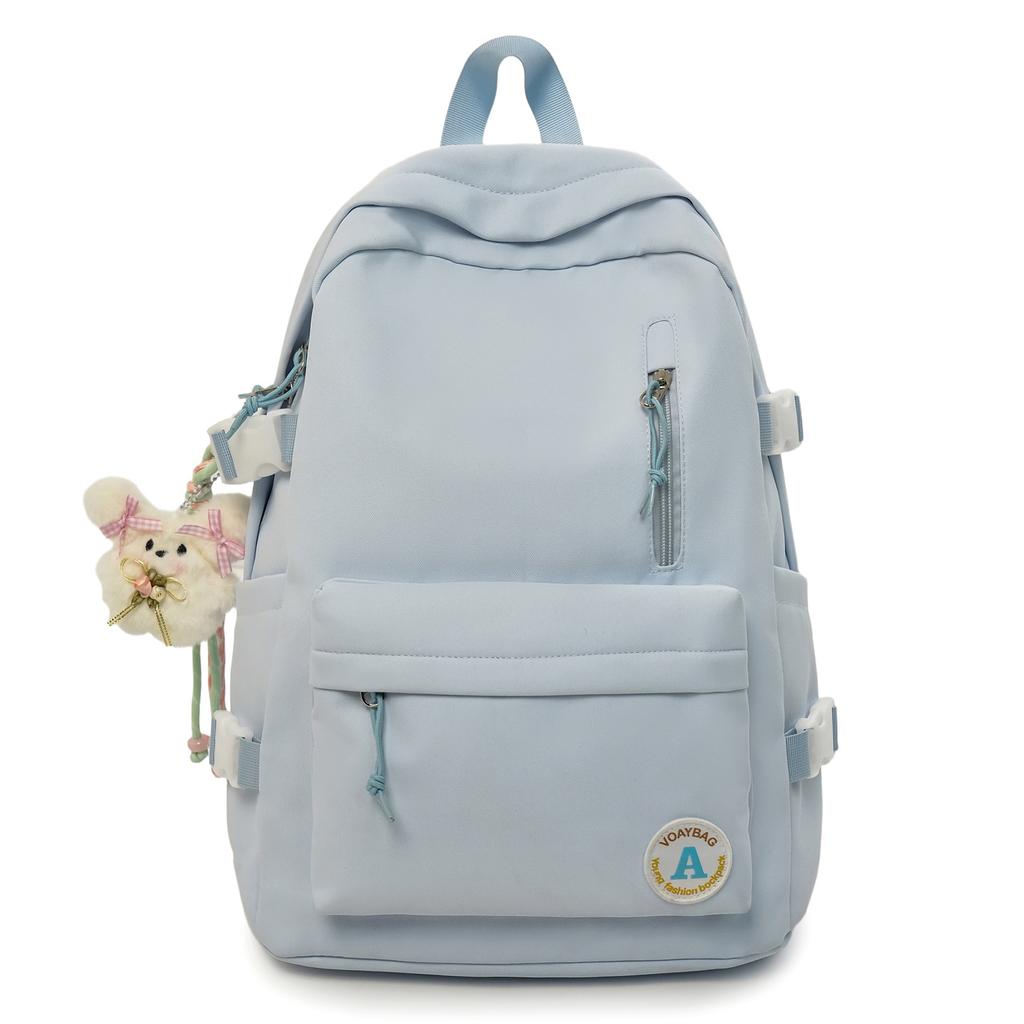 Schoolbag New College Style School Bag Girls Korean Ins High Value Candy Color School Bag Junior High School Student Lightweight Backpack