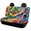 Waterproof Car Seat Covers Full Set Abstract Digital Print Airbag Compatible Front Rear Seat Cushions Non-Slip Protectors for Daily Use