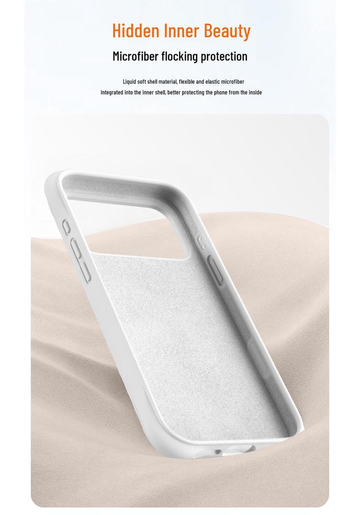 Apple 17 Pro Max Boyang Magnetic Case with Rotating Stand, iPhone 16 Liquid Silicone Cover