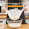 Sojabönfilter Nätpåse Nylon Vätskefilter Nätpåse Mjölkkaffefilter Nätpåse Återanvändbar Finnätsfärg Squeeze Mesh Köksverktyg