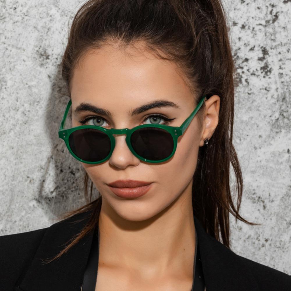 New Retro Polarized Sunglasses Men Women Vintage Small Round Frame Sun Glasses All-match Glasses Travel Cycling Sunglasses UV400