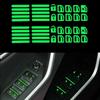Glow In Dark Car Window Switch Stickers Fluorescent Function Button Decals for Power Window Control Night Driving Upgrade