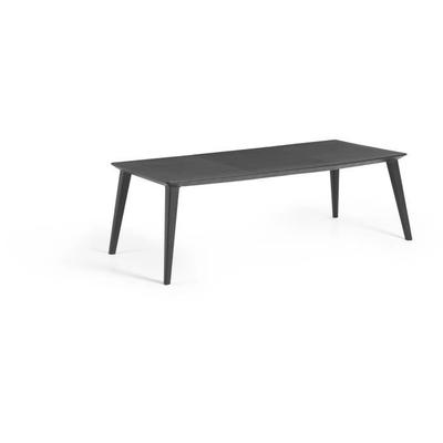 Garden Table - Rectangular - Graphite Gray - Resin - 8 To 10 People - Lima - Allibert by KETER