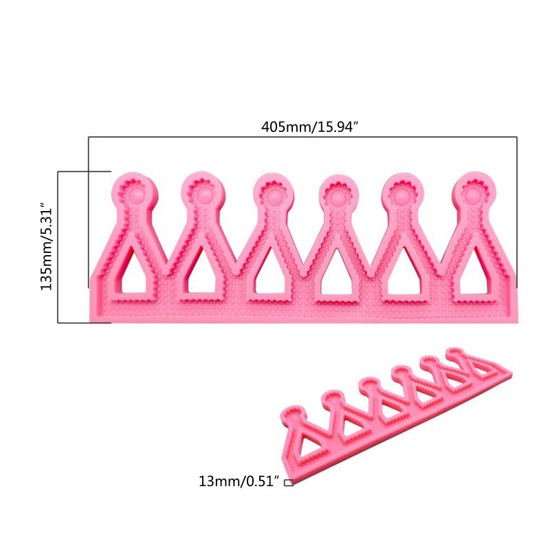 Cute Crown Shape Sugar Craft Paste Mold Chocolate Candy Art Silicone Soap Mold Household Candle Molds DIY Handmade