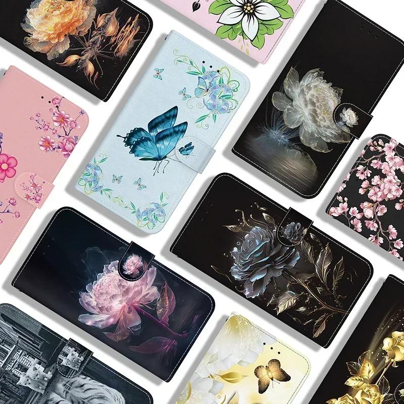 Stand Flip Wallet Case For Realme 9i 8i 7I 6i 5i Realme 9 SE 8S 8 PRO 8 4G 5G 8S Plus Flip Painted Pattern Wallet Case
