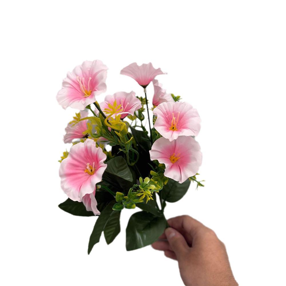 

Handmade Craft Artificial Flowers Festival Party Supplies Trumpet Flower Fake Flowers DIY Floral Artificial Morning Glory светло-розовый