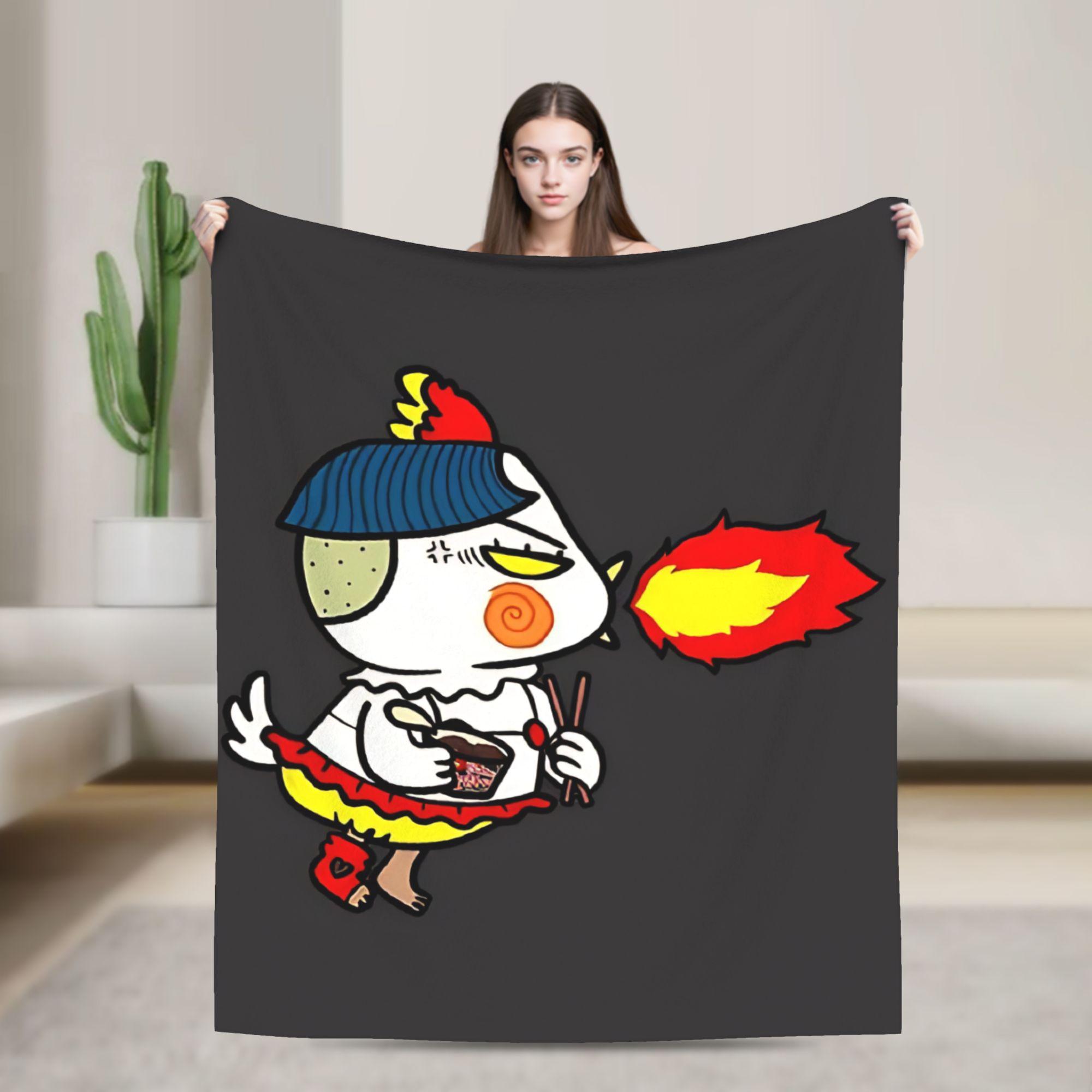 

2x Spicy Noodles!! Buldak Ramen Blanket Buldak Ramen Warm Soft Novelty Plush Bedding Throws For Bedroom Bedspread Bed Cover 75cmx90cm