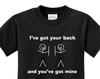 I've Got Your Back White Print Kid's T-Shirt WIGOT-PC61Y