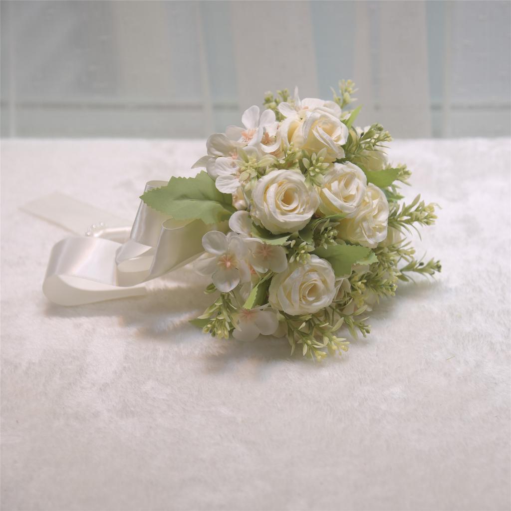 Top Quality Wedding Bouquet Artificial Rose Flower Bridal Bouquet Luxury Floral Arrangement