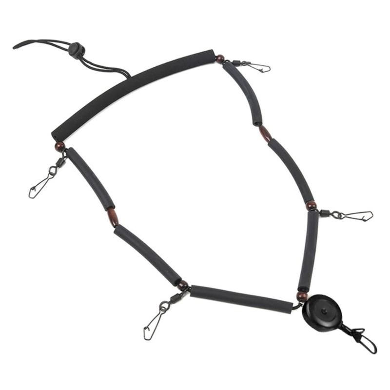 Multifunctional Fly Fishing Lanyard Necklace Fishing Gear Equipment Quick Release Fishing Tool Holder Lanyard with Clip