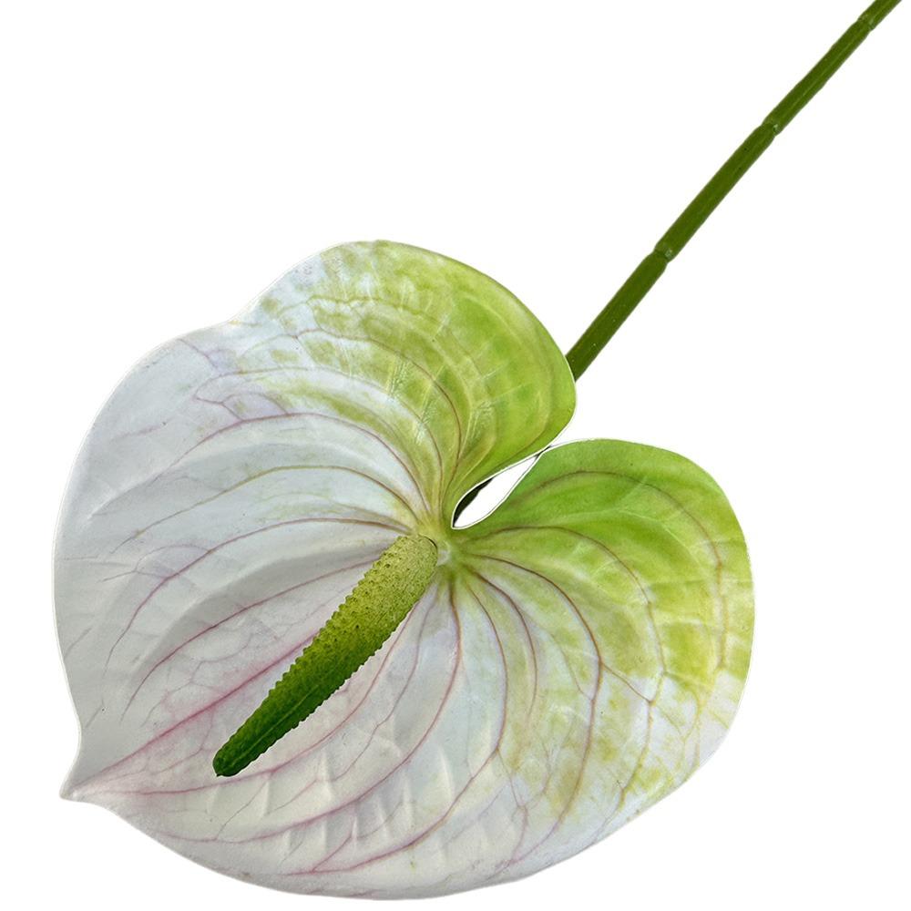 Soft Rubber Artificial Small Anthurium 60cm Simulation Plant Creative Fake Flower  DIY Accessories
