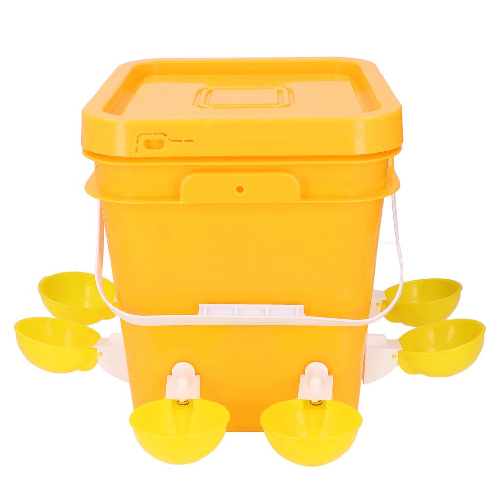 Automatic Chicken Waterer Set Plastic Large Capacity Poultry Waterer Dispenser with 8 Water Bowls for Chicken Bird Duck Goose