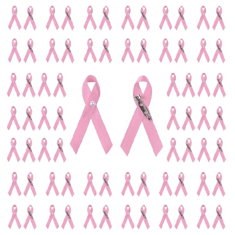 200 Pack Pink Ribbon Pins Health Awareness Pins Brooch Lapel Pin Ribbon Corsage