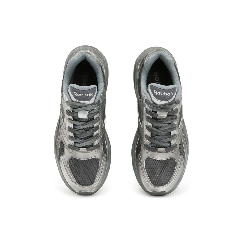 Reebok Premier Road 2.0 Fashion Trend Comfortable Versatile Retro Distressed Low-Top Running Shoes Unisex Sneaker Black Silver 25SRC915U1GH1