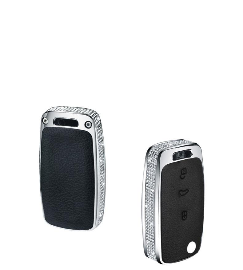 Luxury Diamond Car Key Case Cover For Volkswagen Vw Polo Tiguan Passat B5 B6 B7 Golf Eos Scirocco Jetta Mk6 Octavia