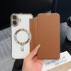 IPhone 16 Flip Leather Case Se4 Is Suitable for Apple 15 Promax Mobile Phone Case 14 Electroplated Magnetic Suction 13