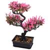 Fake Potted Bonsai Artificial Greenery Simulation Plants for Office Home Decor No Maintenance Required Easy Clean with Damp