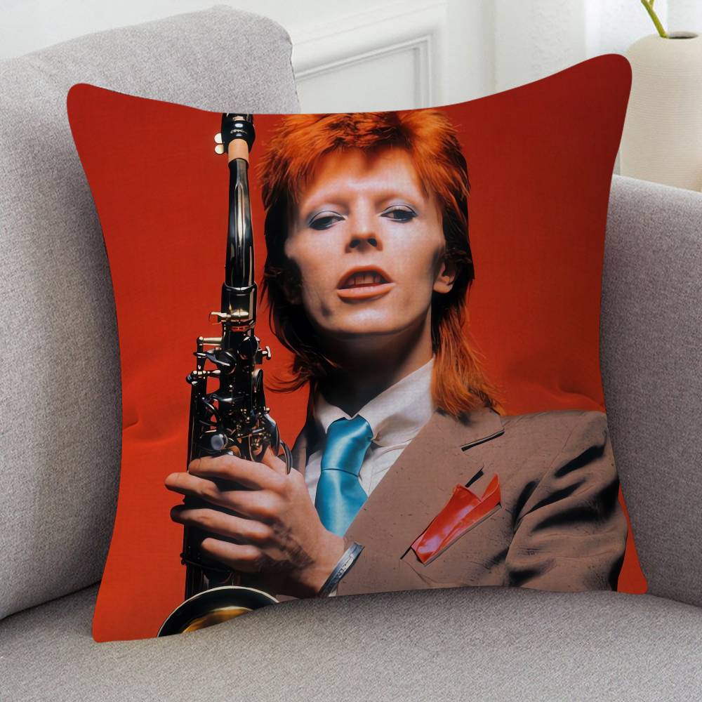 Sänger David Bowie Niedliche Cartoon L Spiel Kissenbezug Kissenhülle Polster Sofa Wurfkissen Heimdekoration Kissenbezug