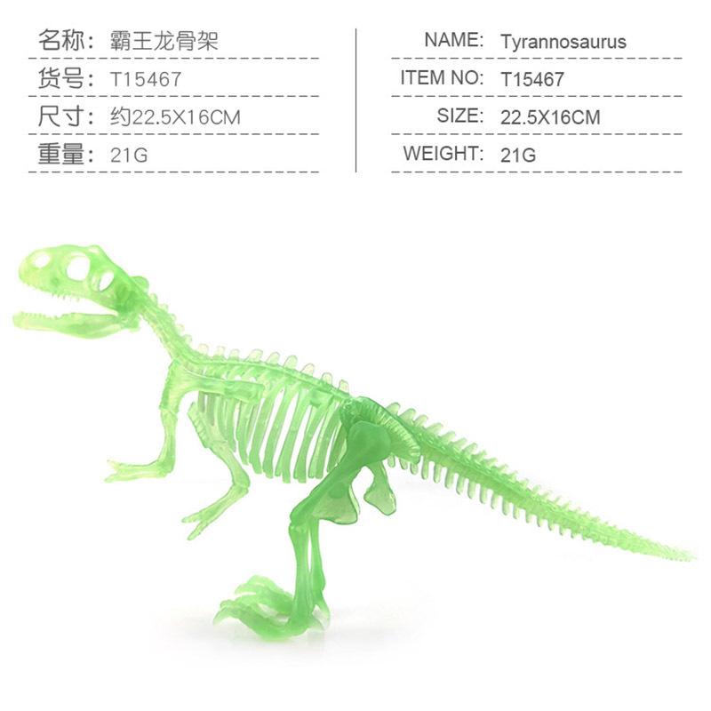 

In Glow Classic The Dark Dinosaur Fossil Models Including Trex Triceratops Plesiosaur More And Glow Skeleton Ba Wang Long