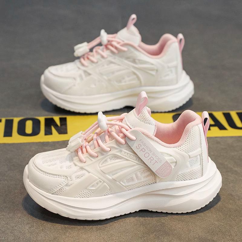 Scarpe Sportive da Bambina in Rete Traspirante a Marchio Domestico Co-branded - Collezione Primavera/Estate 2025