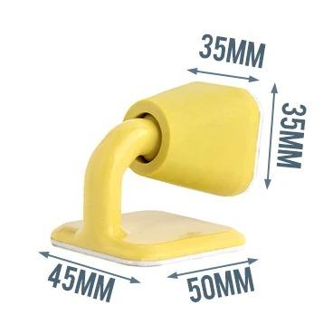 Silicone Rubber Door Stop Non-Punch Door Holder Mute Noiseless Door Stopper Buffer Damper Stop Hardware Wall Protector