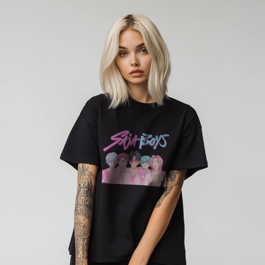 Siya Boys Anime Graphic T-Shirt – KPOP Inspired Boy Band Tee A276