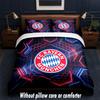 Bayern Munich Design Bed Bedding Set 1 Duvet Cover + 2 Pillowcases Soft Breathable Household Bed Linens