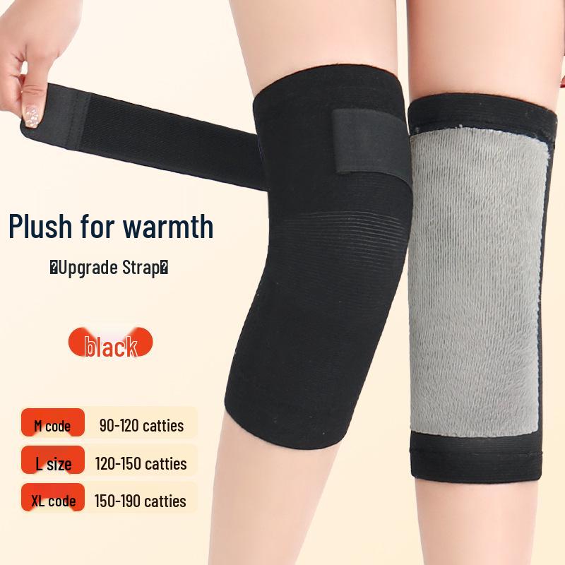 Fleece-Lined Knee Sleeves for Elderly: Warm, Thick, Seamless Cold Protection for Joints in Winter