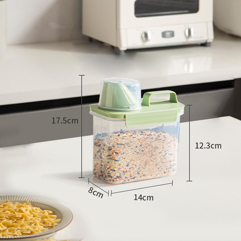 Multigrain & Millet Sealed Storage Box - Insect & Moisture-Proof Rice Bucket for Household Use
