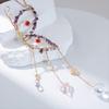 Butterfly Sun Catcher Ornament Indoor Outdoor Natural Stone Fake Crystal Butterfly Decoration Wall Window Hanging Fake Amethyst Butterfly Rainbow