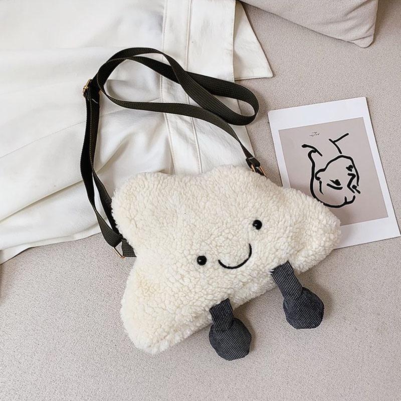 Ins-style Plush Cloud Bag Perfect For Storing Phone And Small Items
