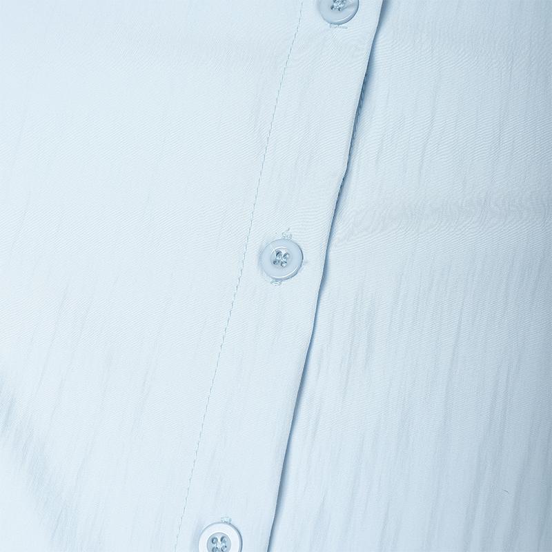 VONDA Damska Mini Sukienka Koszulowa Casual z Kołnierzykiem, Zapinana na Guziki, z Paskiem, Jednolita