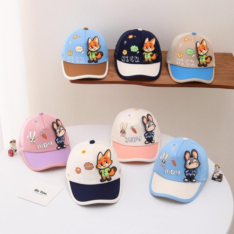 Kids Cartoon Baseball Cap Spring Summer Sun Protection Visor Hat For Boys Girls Cute And Versatile Outdoor Wear
