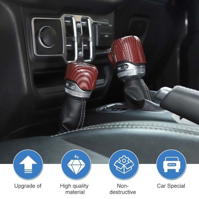 Car 4WD Gear Head Decoration Cover Stickers For Jeep Wrangler JL for JT Gladiator 2018 Up ABS Interior Accessories