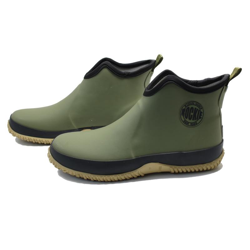 Men Rubber Shoes Waterproof Men's Rain Boots New Autumn Mens Short Ankle Boots Male Rainboots Platform Galoshes Shoes