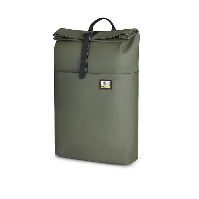 RSINC Urban Jungle by Safari Metro Roll-Top Laptop Backpack for Unisex | Green B0CYLTFWSV