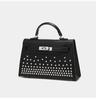 H Rivet Silver Buckle Kelly Bag 2025: Classic European and American Small Square Crossbody Bag for Women