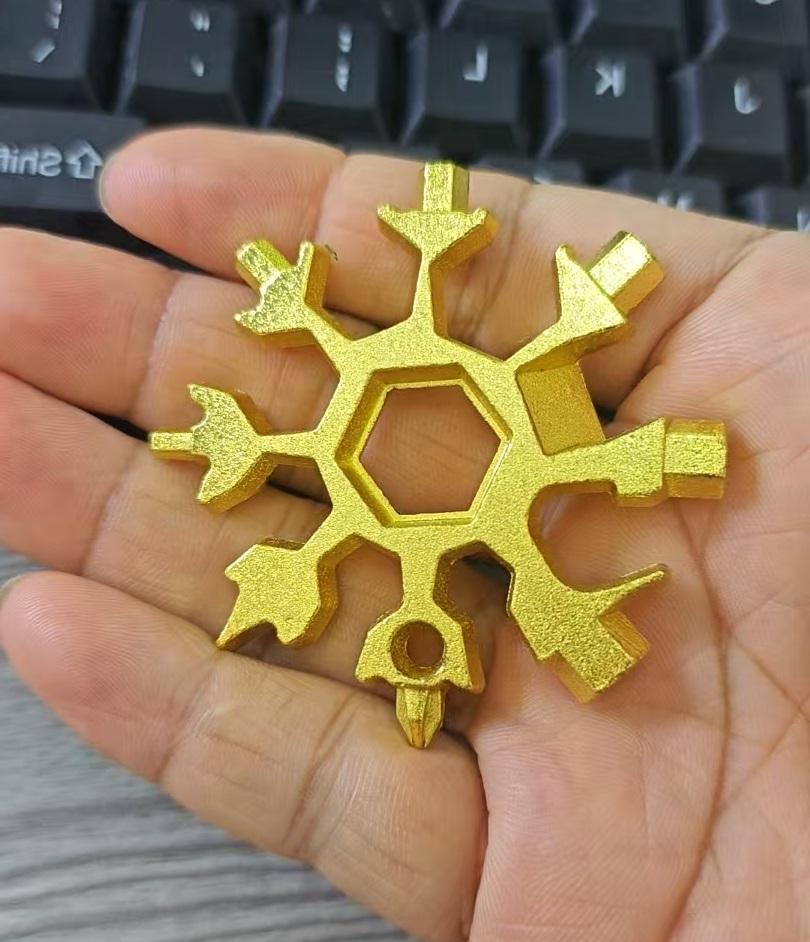 

Portable EDC Multifunction Torque Snowflake Wrench Alloy Steel Hexagonal Universal 18 in 1 Octagonal Screwdriver Household Tool
