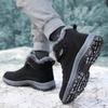 Boots Men's Women Slip On Winter Shoes For Men Waterproof Ankle Boots Winter Boots Male Snow Botines  Black Botas Femininas
