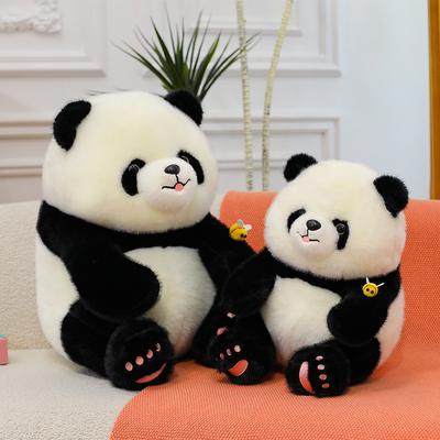 Simulation Cute Cute Bee Panda Plush Toy Giant Panda Playboy Girl Rag Doll Birthday Gift