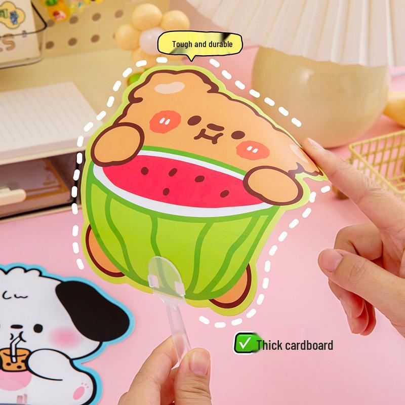 Portable Cartoon Animal Folding Fan for Kids – Summer Cool Handheld Fan, Perfect for Kindergarten Gifts