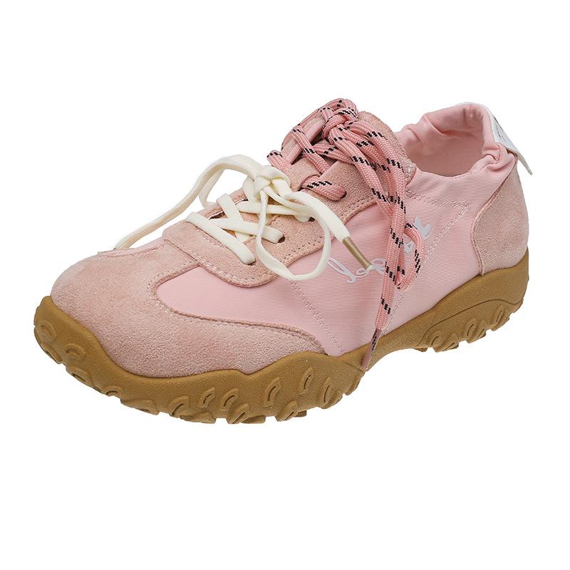 Ballet style mandarin duck lace-up women's new retro versatile platform leisure sports
