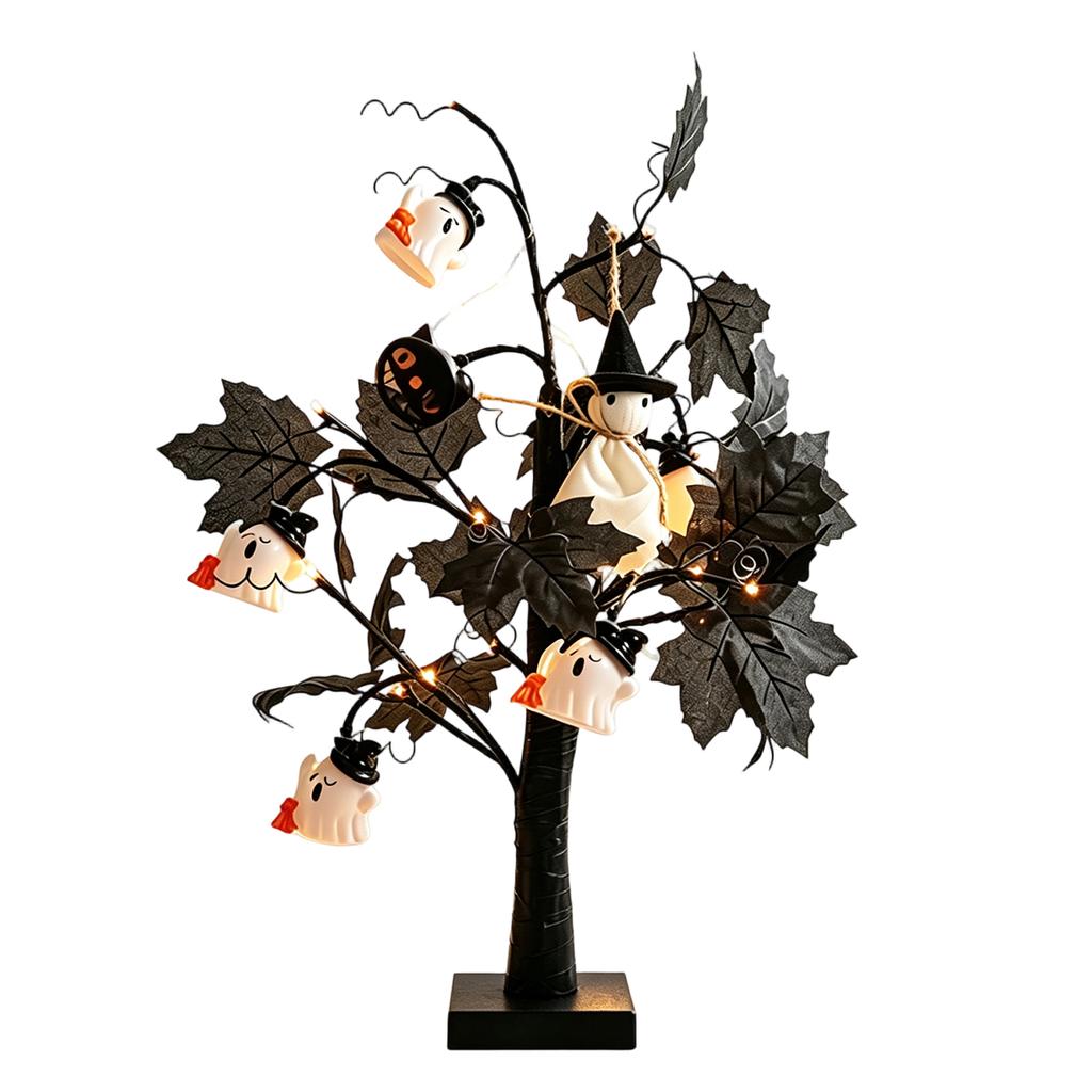 Halloween Tree Decorative Lights, Indoor Night Light for Holiday Home Decor